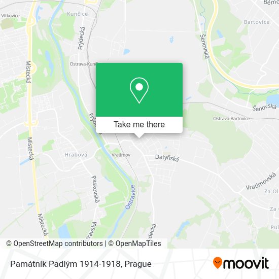 Památník Padlým 1914-1918 map