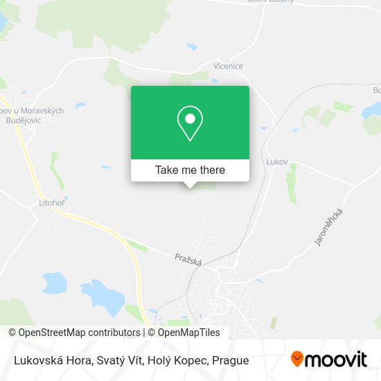 Lukovská Hora, Svatý Vít, Holý Kopec map