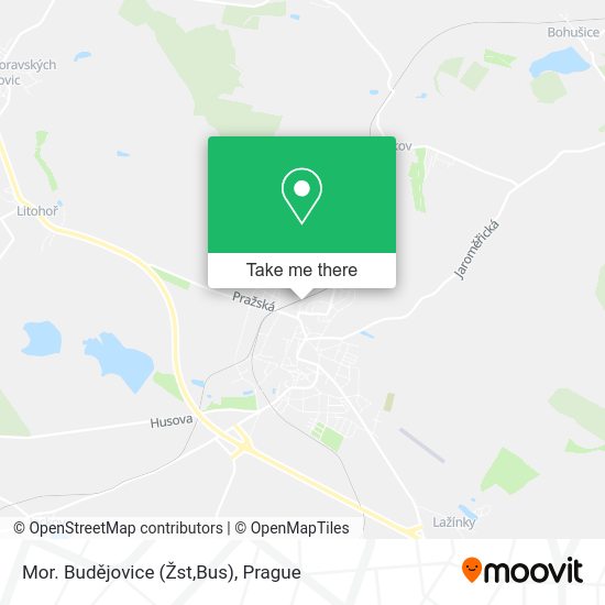 Mor. Budějovice (Žst,Bus) map