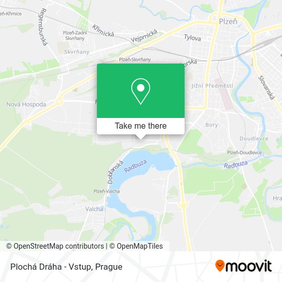 Plochá Dráha - Vstup map