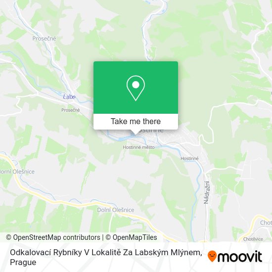 Odkalovací Rybníky V Lokalitě Za Labským Mlýnem map
