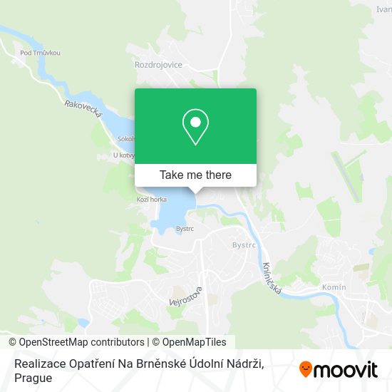 Realizace Opatření Na Brněnské Údolní Nádrži map