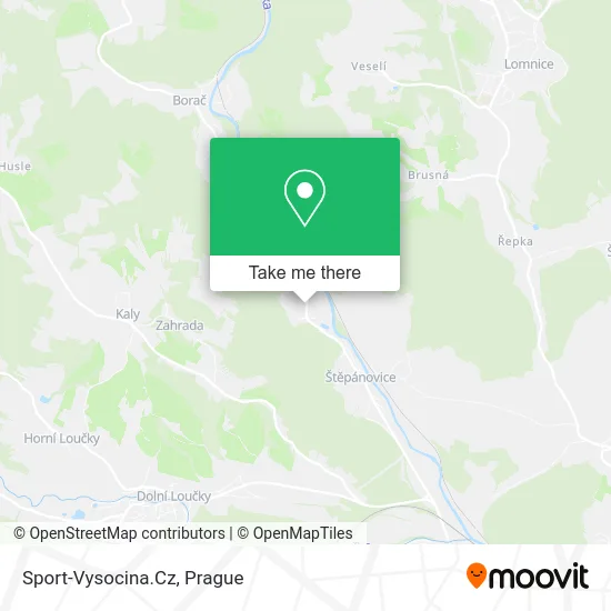 Карта Sport-Vysocina.Cz