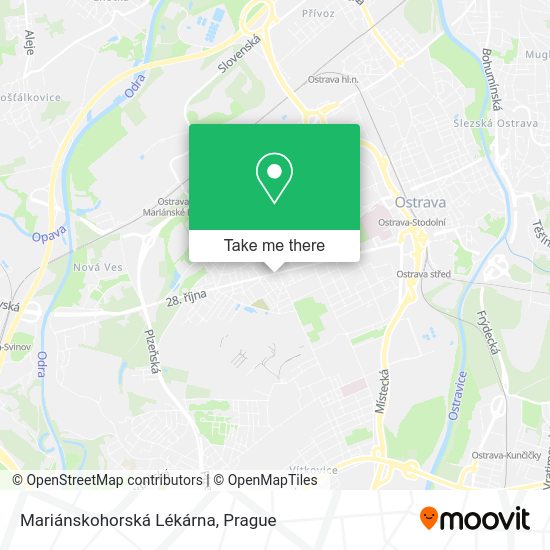 Mariánskohorská Lékárna map