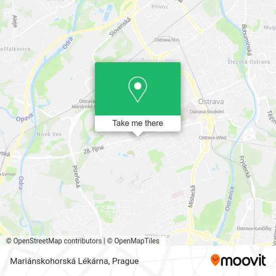 Карта Mariánskohorská Lékárna