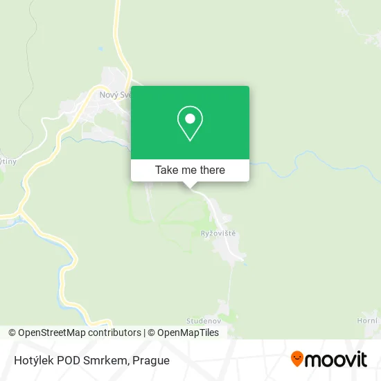 Карта Hotýlek POD Smrkem