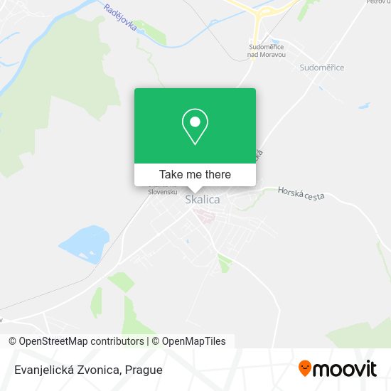 Evanjelická Zvonica map