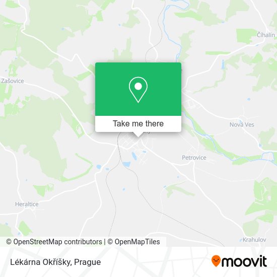 Lékárna Okříšky map