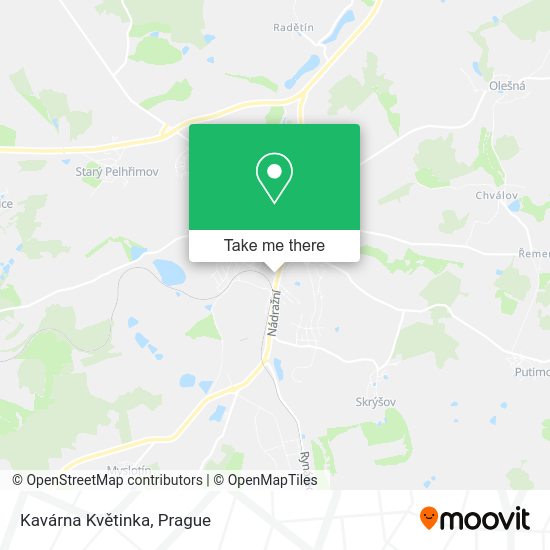 Kavárna Květinka map