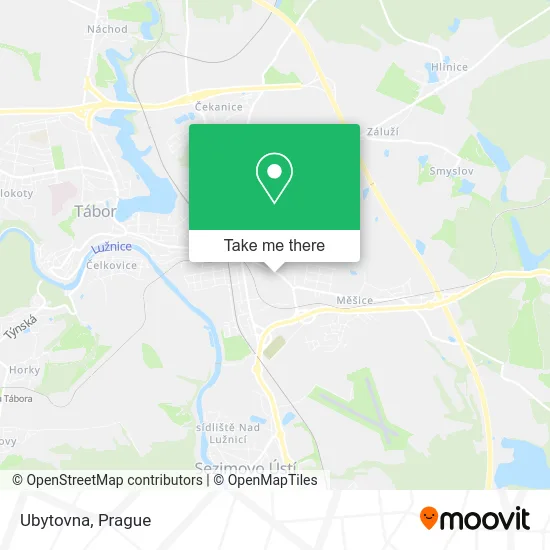 Карта Ubytovna