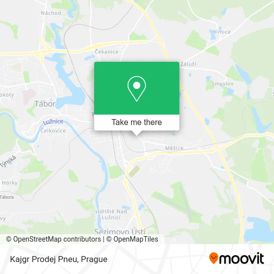 Карта Kajgr Prodej Pneu