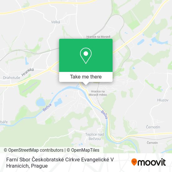 Farní Sbor Českobratské Církve Evangelické V Hranicích map