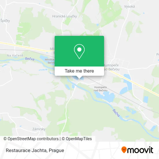 Карта Restaurace Jachta
