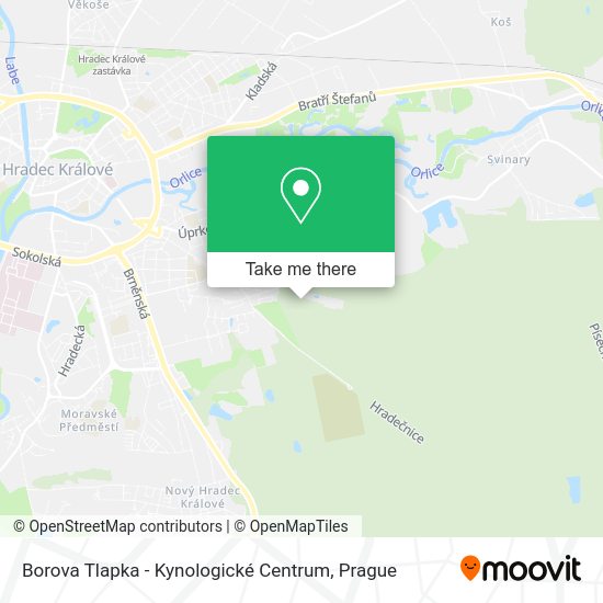 Borova Tlapka - Kynologické Centrum map