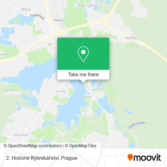 2. Historie Rybníkářství map