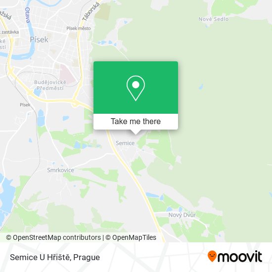 Semice U Hřiště map