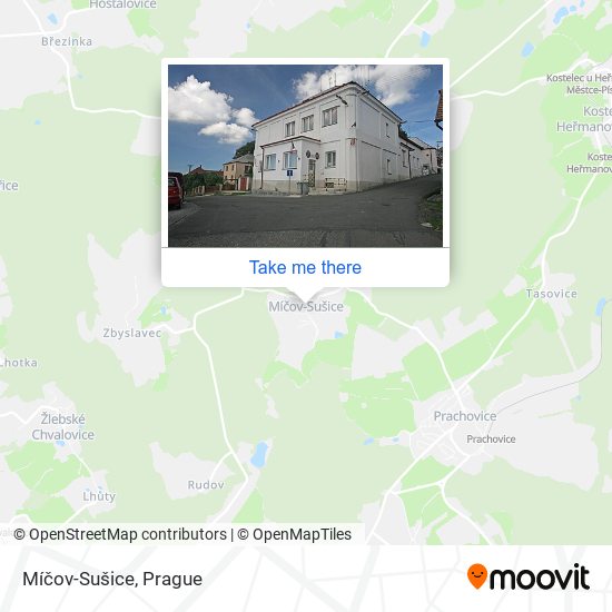 Карта Míčov-Sušice