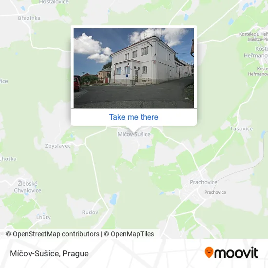 Карта Míčov-Sušice