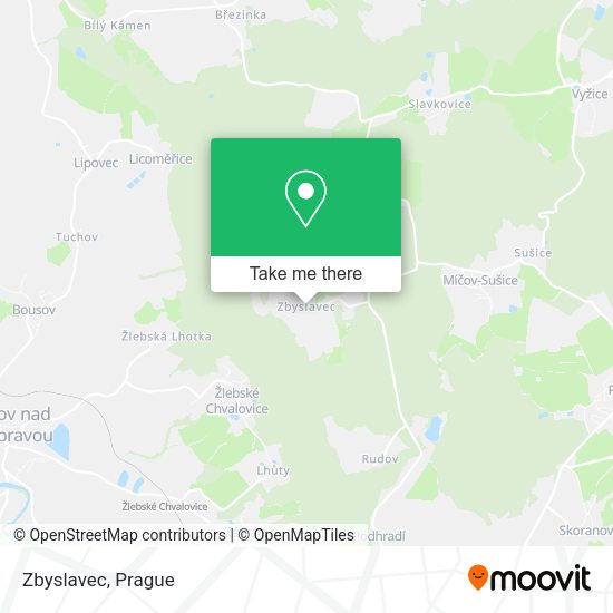 Карта Zbyslavec