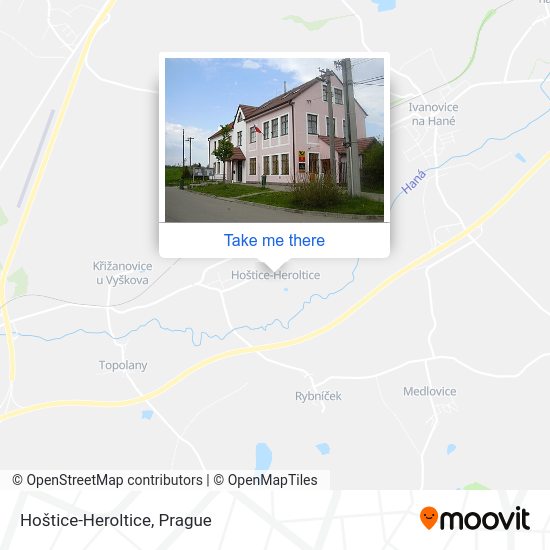 Hoštice-Heroltice map