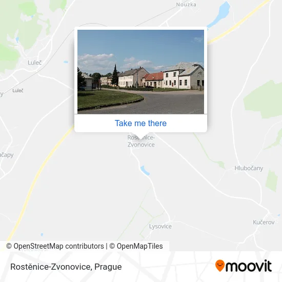 Rostěnice-Zvonovice map