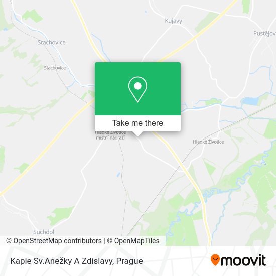 Kaple Sv.Anežky A Zdislavy map