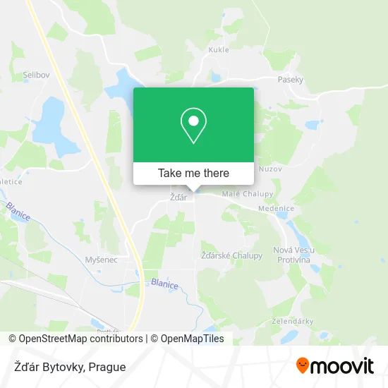 Карта Žďár Bytovky