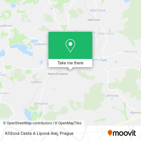 Křížová Cesta A Lipová Alej map