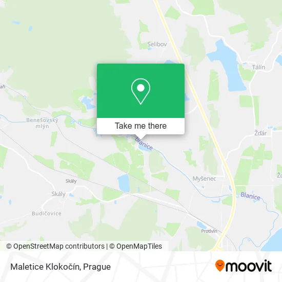 Карта Maletice Klokočín