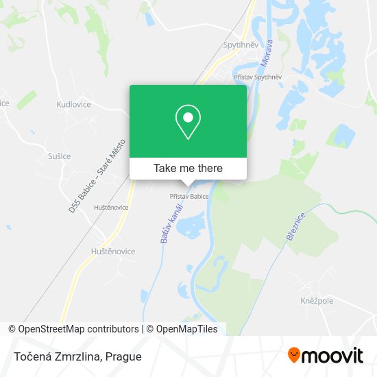 Točená Zmrzlina map