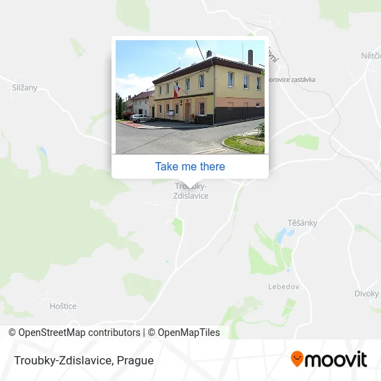 Карта Troubky-Zdislavice