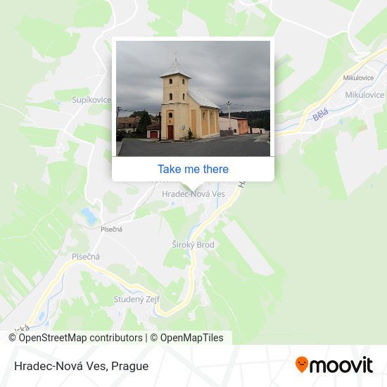 Карта Hradec-Nová Ves