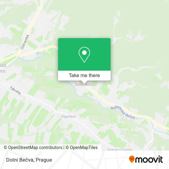 Карта Dolní Bečva