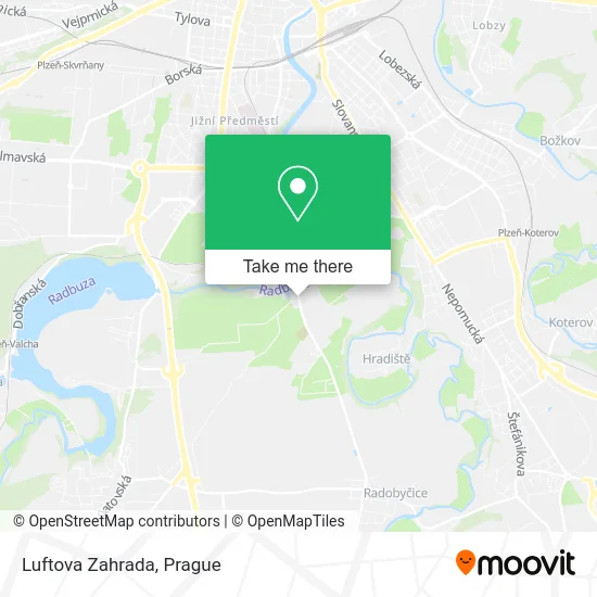 Карта Luftova Zahrada