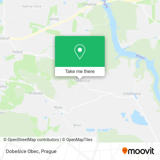 Карта Dobešice Obec