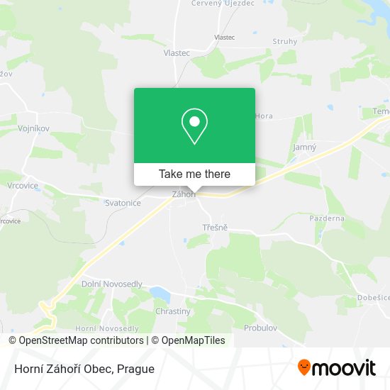 Horní Záhoří Obec map