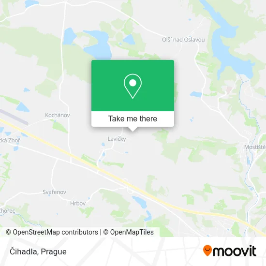 Карта Čihadla