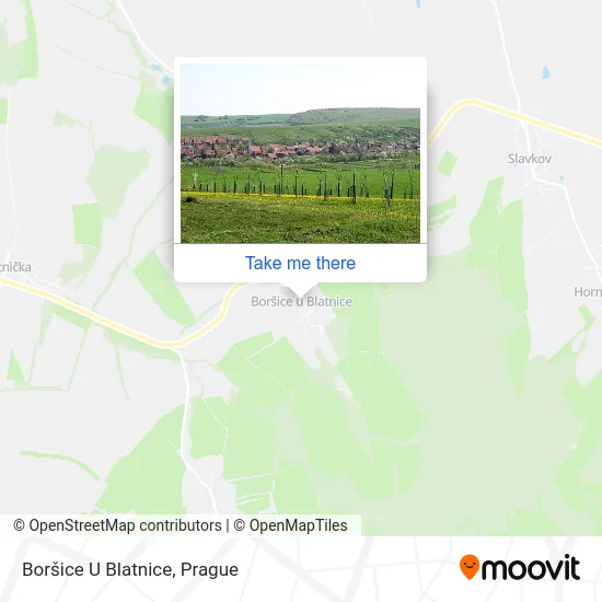 Карта Boršice U Blatnice