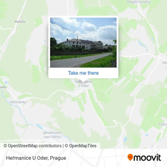 Карта Heřmanice U Oder