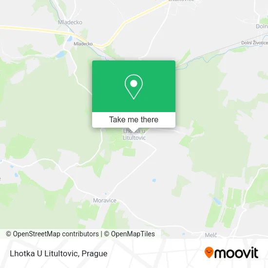 Карта Lhotka U Litultovic