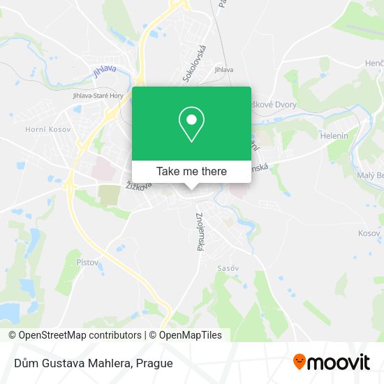 Карта Dům Gustava Mahlera