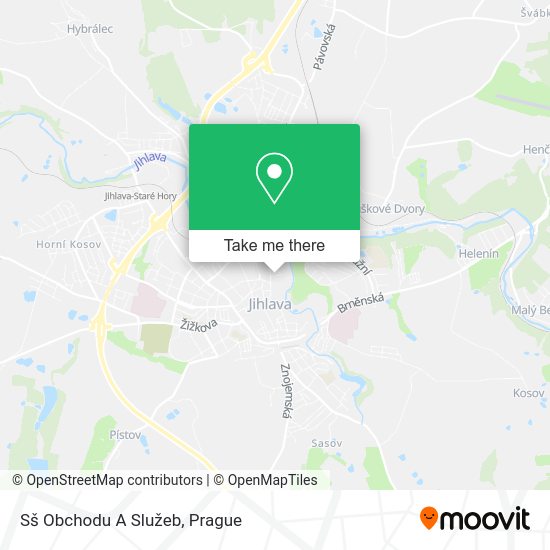 Sš Obchodu A Služeb map