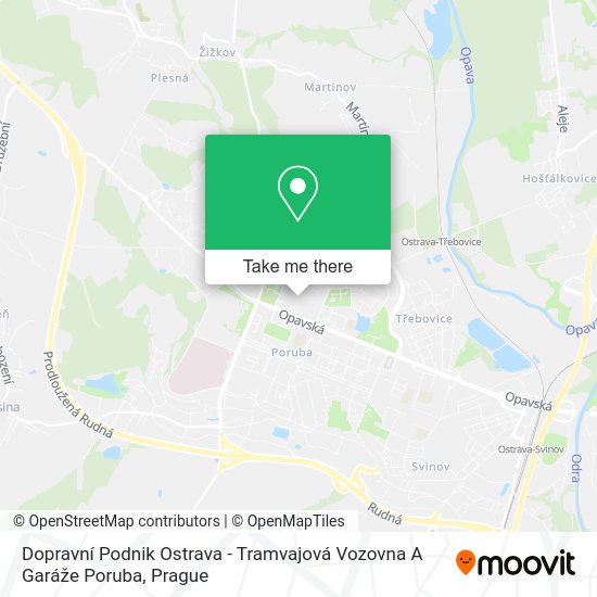 Dopravní Podnik Ostrava - Tramvajová Vozovna A Garáže Poruba map