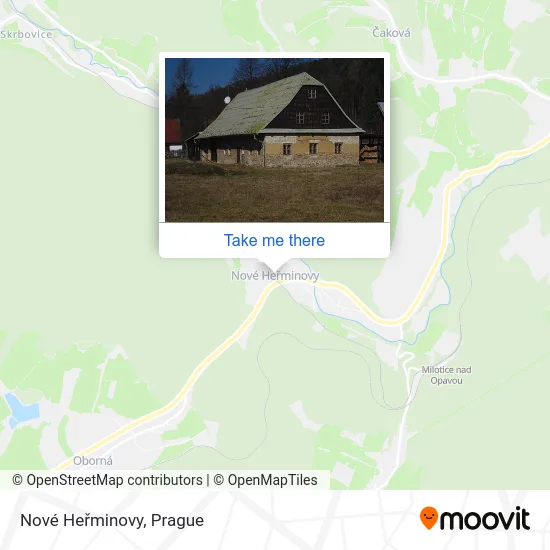 Карта Nové Heřminovy