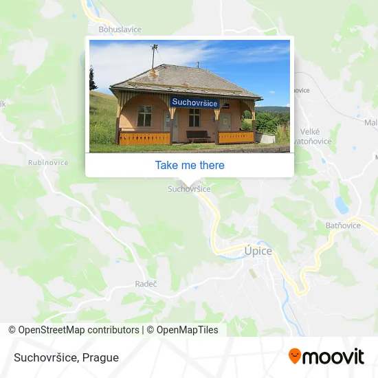 Карта Suchovršice
