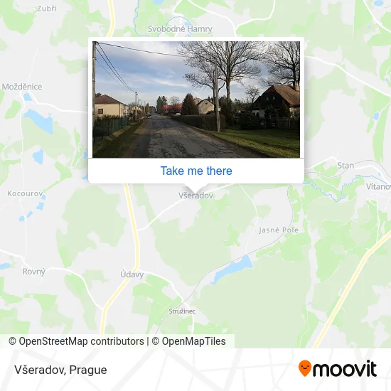 Карта Všeradov