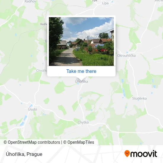 Карта Úhořilka