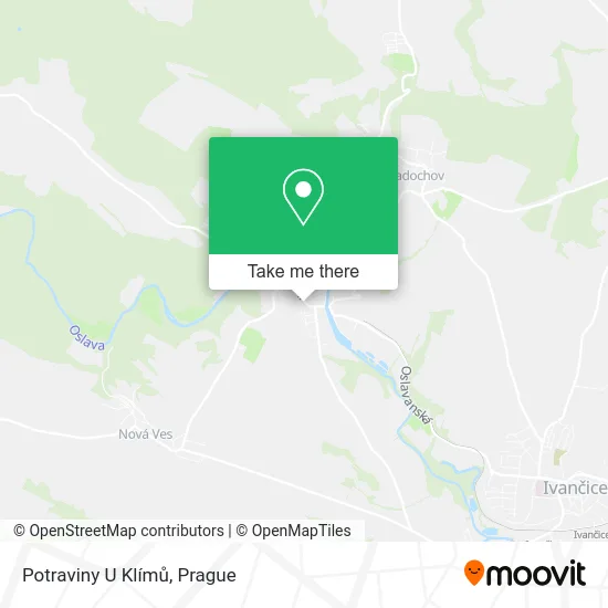 Карта Potraviny U Klímů