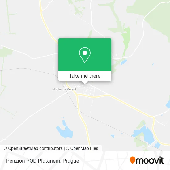Карта Penzion POD Platanem