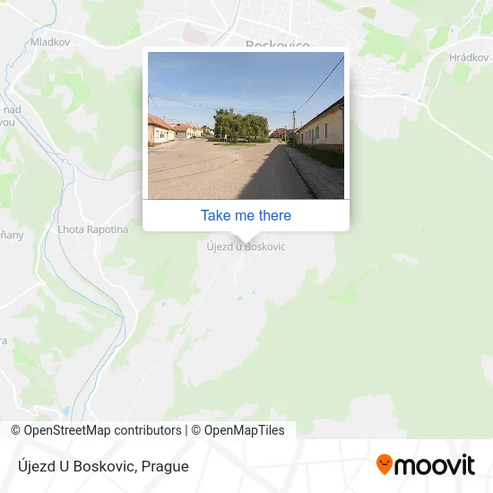 Карта Újezd U Boskovic